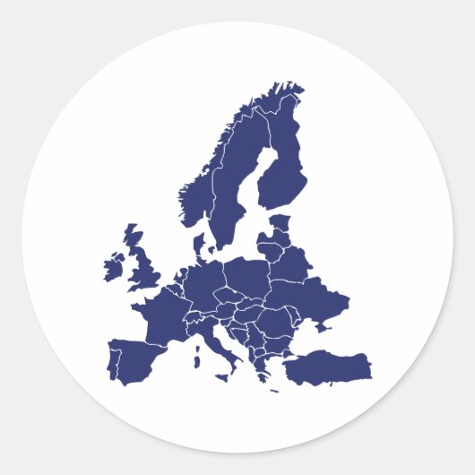 Sticker Rond Europe (Devant)