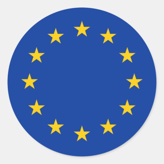 Sticker Rond Europe (Devant)