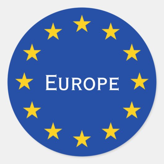 Sticker Rond Europe (Devant)