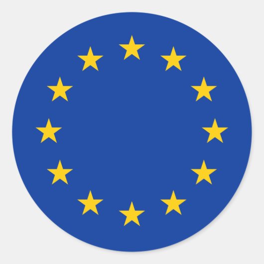 Sticker Rond European Union EU Flag (Devant)
