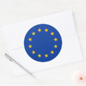 Sticker Rond European Union EU Flag (Enveloppe)
