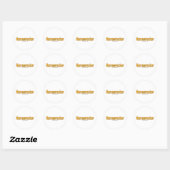 Sticker Rond Évacancier (Feuille)