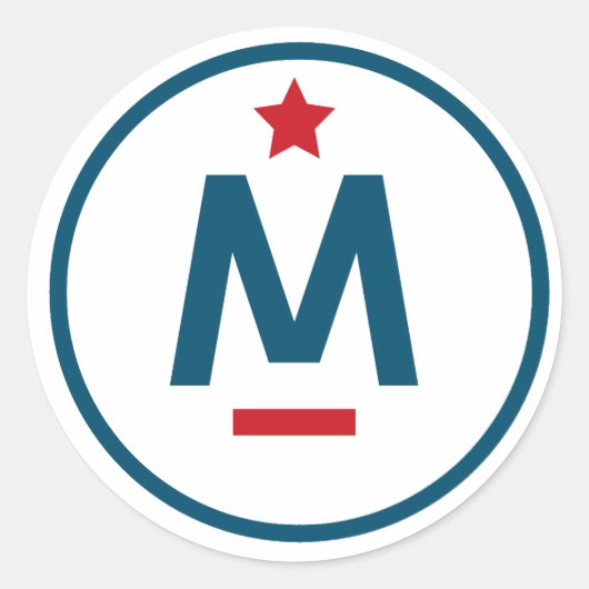 Sticker Rond Evan McMullin - Il n’est jamais trop tard (Devant)