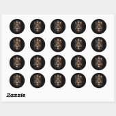 Sticker Rond Éveiller le Cosmos Intérieur (Feuille)