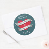 Sticker Rond Événement Couples (Enveloppe)