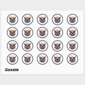 Sticker Rond Événement du 250e anniversaire des États-Unis (Feuille)