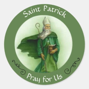 Sticker Rond Évêque catholique de Patrick de saint