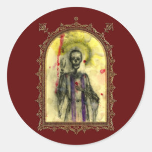 Sticker Rond Évêque de bleus de vaudou