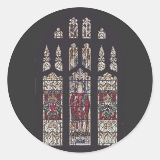 Sticker Rond Évêque de Smyrne (Devant)