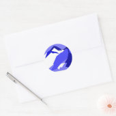 Sticker Rond Everest - bleu (Enveloppe)