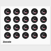 Sticker Rond Everyone Ops Funny Zebra G Toilet Humor  (Feuille)