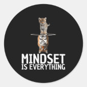 Sticker Rond Everything Is Mindset Insrational Mind Motivationa (Devant)