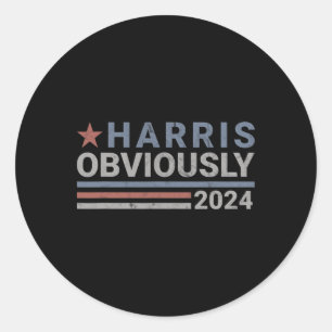 Sticker Rond Évidemment - Kamala 2024