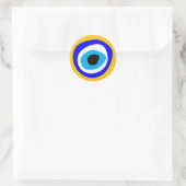 Sticker Rond Evil Eye Talisman & arabe Amulet /turc, grec (Sac)