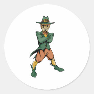 Sticker Rond Evil Leprechaun
