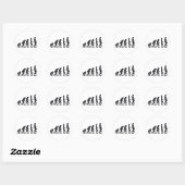 Sticker Rond evolution (Feuille)
