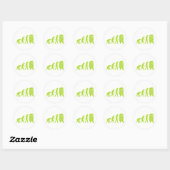 Sticker Rond Évolution Android (Feuille)