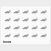 Sticker Rond evolution basket-ball (Feuille)