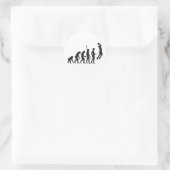 Sticker Rond evolution basket-ball (Sac)