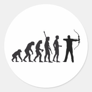 Sticker Rond evolution bow arrow