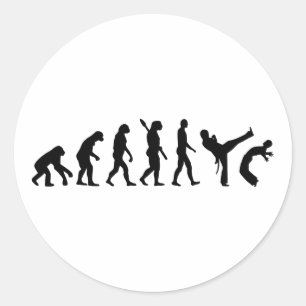 Sticker Rond Évolution Capoeira