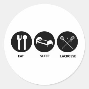 Sticker Rond Évolution de lacrosse