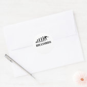 Sticker Rond Évolution des milliards (Enveloppe)