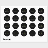Sticker Rond Evolution Des Projectiles De Guerre Mème Anti-Vacc (Feuille)