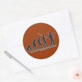 Sticker Rond Évolution du chasseur zombie (Enveloppe)