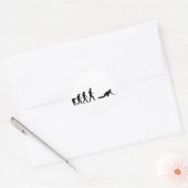 Sticker Rond évolution du curling (Enveloppe)