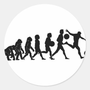 Sticker Rond Évolution du football