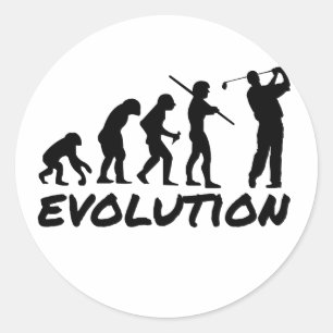 Sticker Rond Évolution du golf