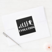 Sticker Rond Évolution du ski (Enveloppe)