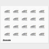 Sticker Rond evolution jazz (Feuille)