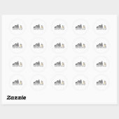 Sticker Rond Evolution judo (Feuille)