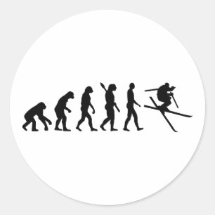 Sticker Rond Evolution Ski Freestyle