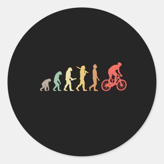 Sticker Rond Évolution VTT Pour VTT (Devant)
