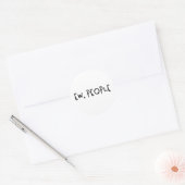 Sticker Rond Ew, Les Gens Drôle Humour Introvert (Enveloppe)