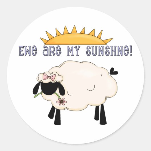 Sticker Rond ewe (Devant)