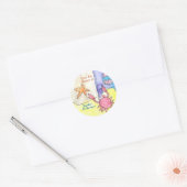Sticker Rond Ex-libris de paysage marin (Enveloppe)