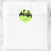 Sticker Rond ex Libris - Flowers (Sac)