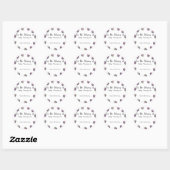 Sticker Rond Ex-libris pour Baby Shower Blackberry, livres pour (Feuille)