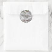 Sticker Rond Ex librisStickers Reduviid Peeking (Sac)