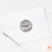 Sticker Rond Ex librisStickers Reduviid Peeking (Enveloppe)