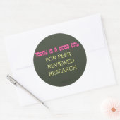 Sticker Rond Examen par les pairs (Enveloppe)