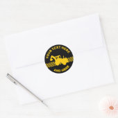 Sticker Rond Excavateur (Enveloppe)