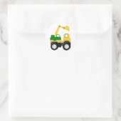 Sticker Rond Excavateur de dessin (Sac)