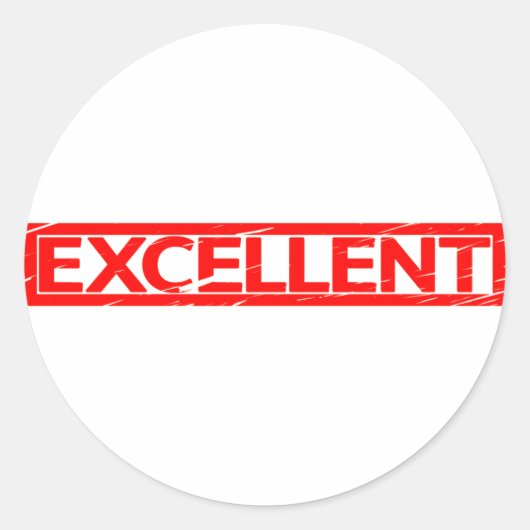 Sticker Rond Excellent timbre (Devant)