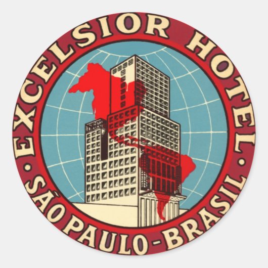 Sticker Rond ExcelsiorHotelBrasil (Devant)