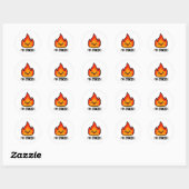 Sticker Rond Excité (Feuille)